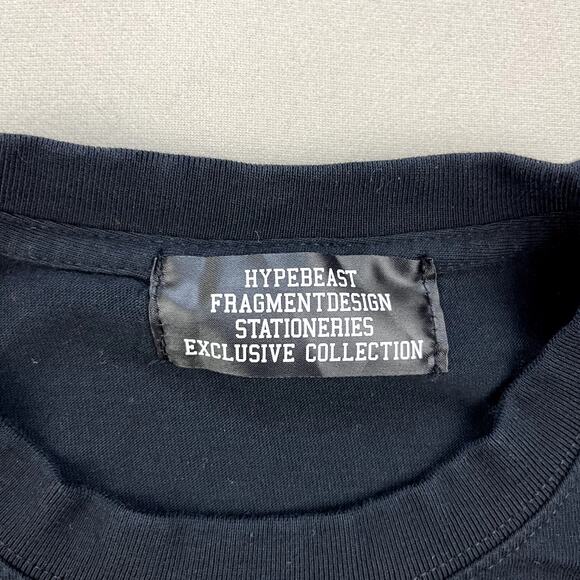 Stationaries T-Shirt Adult Medium Black Hypebeast Fragment Logo HYPB/FRGMT Japan - Picture 6 of 11